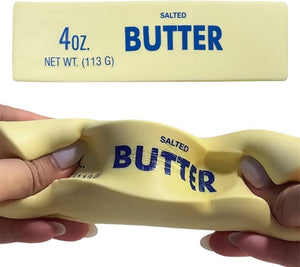 Cute Butter Squeeze Stress Balls, 2026 New Squeeze Ball Realistic Butter Stick 4 oz