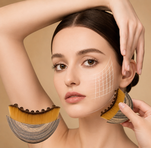 Lymphatic Contour Face Brush – Sculpting & Depuffing Facial Massage Tool with Protective Cap